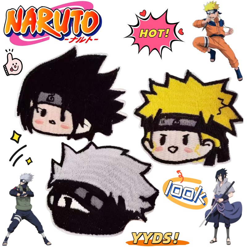Anime Merchandise In Japan - แผ่นปะผ้าปักลายการ์ตูน 2 มิติ นารูโตะ อุซึมากิ นารูโตะ
