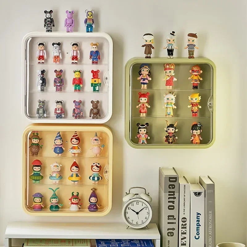 Figure Display Box - ตู้โชว์แบบกล่องปิด ตู้อะคริลิกใสสำหรับจัดเก็บฟิกเกอร์ ตู้โชว์กันฝุ่นสำหรับตุ๊กตาและของเล่น ตู้โชว์ติดผนังสำหรับฟิกเกอร์