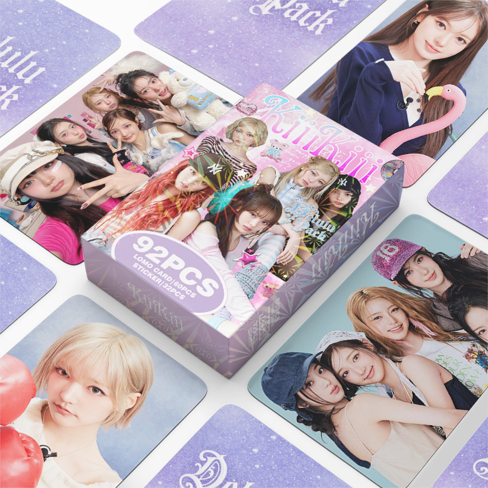 Sticker Sheet Set - 92 ชิ้น KiiiKiii Delulu แพ็คการ์ดรูปภาพ โฟโต้การ์ด