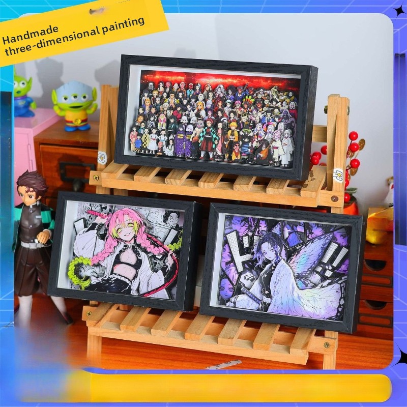 Anime Merchandise In Japan - สินค้าอนิเมะดาบพิฆาตอสูร การ์ตูนน่ารัก ชุดครอบครัว ของตกแต่งโต๊ะทำงานเด็กชายและเด็กหญิง ฟิกเกอร์ ภาพ