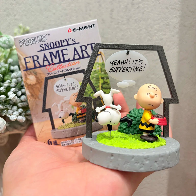 Figure Display Box - เรเมนท์ พีนัทส์ สนูปปี้ แฟรมอาร์ต คอลเลคชั่น กล่องสุ่ม