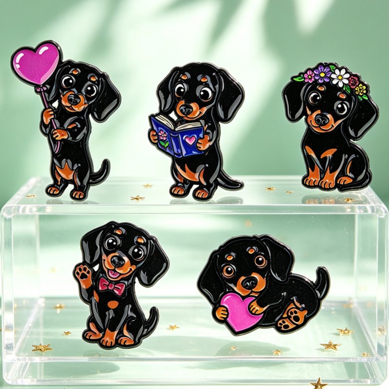 ชุดเข็มกลัดเคลือบลายดัชชุนด์น่ - Enamel Pin Set บทวิจารณ์และราคา