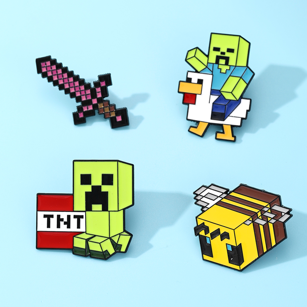 เข็มกลัดเคลือบลายไก่ซอมบี้น่าร - Enamel Pin Set บทวิจารณ์และราคา