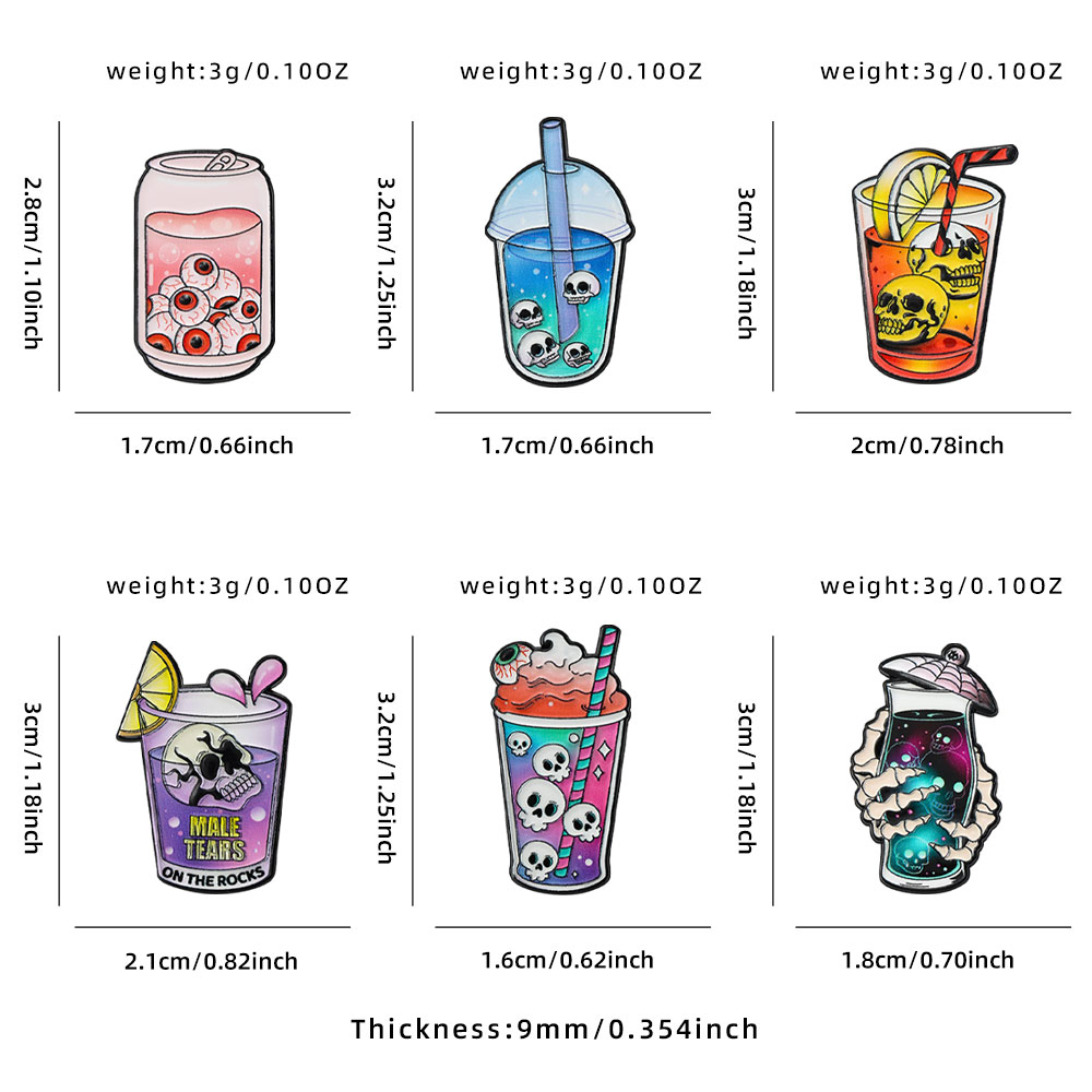 ชุดเข็มกลัดโลหะลายฮาโลวีนสุดเท - Enamel Pin Set บทวิจารณ์และราคา