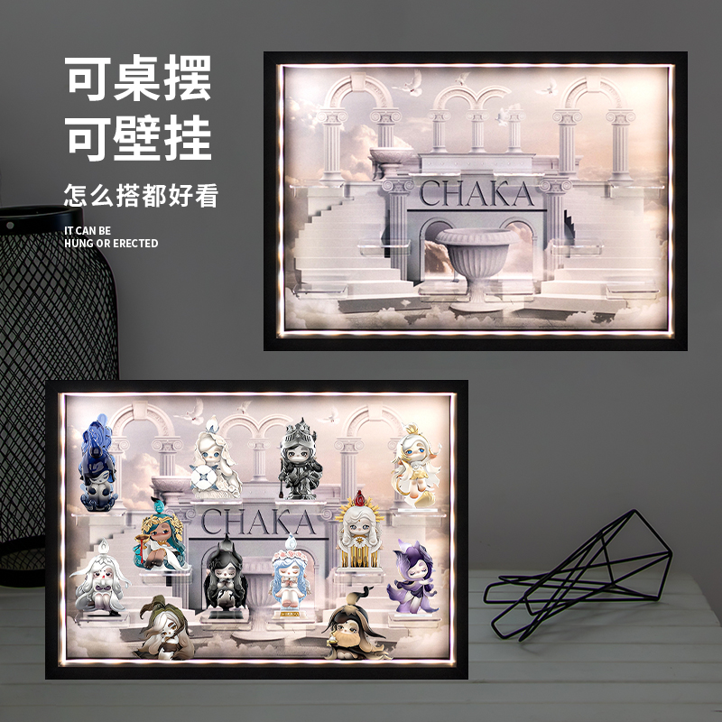 กล่องโชว์อะคริลิคไม้พร้อมไฟ LE - Figure Display Box บทวิจารณ์และราคา