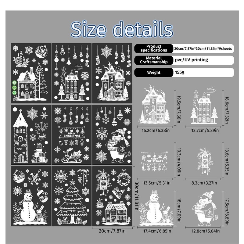 สติกเกอร์ติดหน้าต่างแบบคงที่ลา - Sticker Sheet Set บทวิจารณ์และราคา